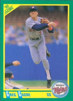 #102 Greg Gagne - Minnesota Twins - 1990 Score Baseball