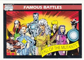 #102 Fall of the Mutants - 1990 Impel Marvel Universe