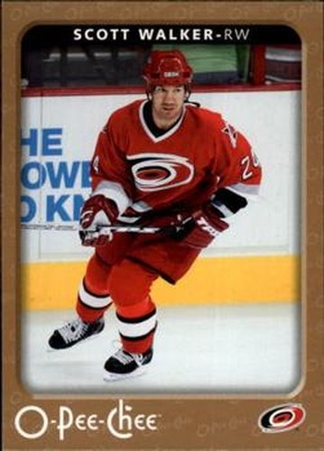 #102 Scott Walker - Carolina Hurricanes - 2006-07 O-Pee-Chee Hockey