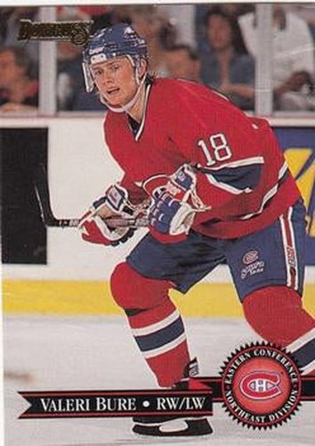 #102 Valeri Bure - Montreal Canadiens - 1995-96 Donruss Hockey