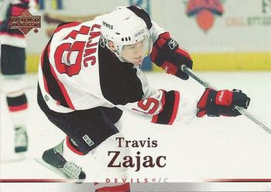 #102 Travis Zajac - New Jersey Devils - 2007-08 Upper Deck Hockey