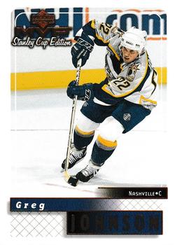 #102 Greg Johnson - Nashville Predators - 1999-00 Upper Deck MVP Stanley Cup Edition Hockey