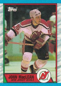 #102 John MacLean - New Jersey Devils - 1989-90 Topps Hockey