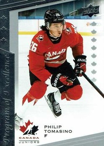 #102 Philip Tomasino - Canada - 2021-22 Upper Deck Team Canada Juniors Hockey