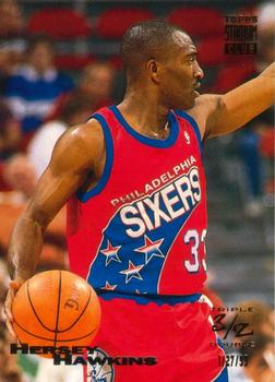 #102 Hersey Hawkins - Philadelphia 76ers - 1993-94 Stadium Club Basketball