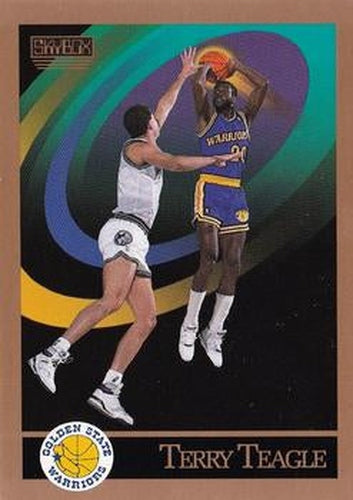 #102 Terry Teagle - Golden State Warriors - 1990-91 SkyBox Basketball