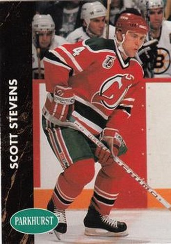 #102 Scott Stevens - New Jersey Devils - 1991-92 Parkhurst Hockey