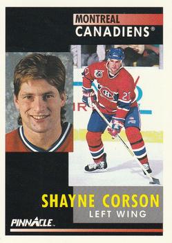 #102 Shayne Corson - Montreal Canadiens - 1991-92 Pinnacle Hockey