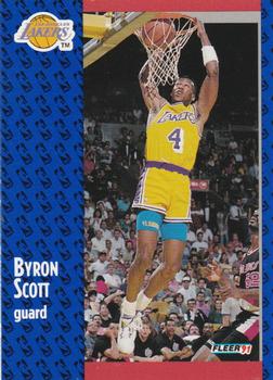 #102 Byron Scott - Los Angeles Lakers - 1991-92 Fleer Basketball