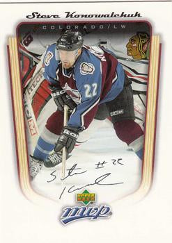 #102 Steve Konowalchuk - Colorado Avalanche - 2005-06 Upper Deck MVP Hockey