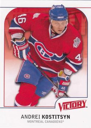 #102 Andrei Kostitsyn - Montreal Canadiens - 2009-10 Upper Deck Victory Hockey
