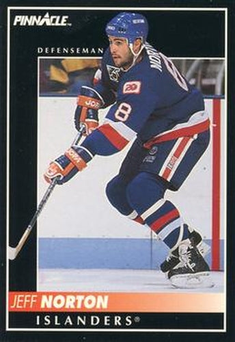 #102 Jeff Norton - New York Islanders - 1992-93 Pinnacle Canadian Hockey