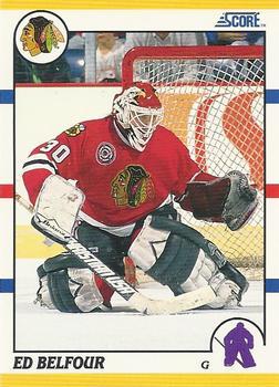 #103T Ed Belfour - Chicago Blackhawks - 1990-91 Score Rookie and Traded Hockey