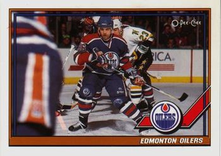 #103 Edmonton Oilers - Edmonton Oilers - 1991-92 O-Pee-Chee Hockey