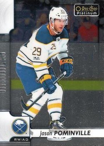 #103 Jason Pominville - Buffalo Sabres - 2017-18 O-Pee-Chee Platinum Hockey