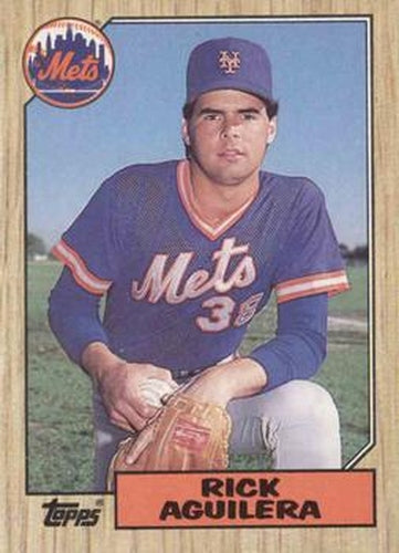 #103 Rick Aguilera - New York Mets - 1987 Topps Baseball