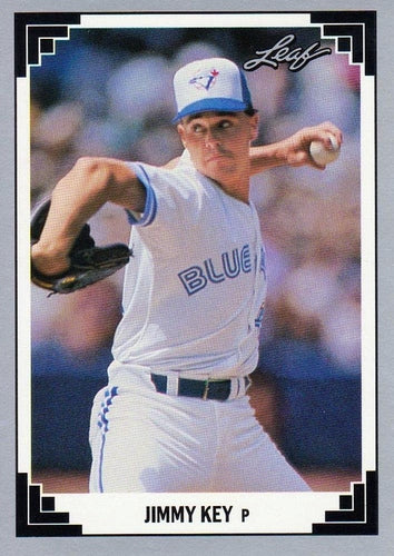 #103 Jimmy Key - Toronto Blue Jays - 1991 Leaf Baseball