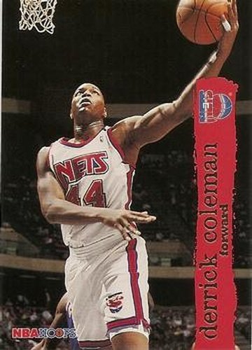 #103 Derrick Coleman - New Jersey Nets - 1995-96 Hoops Basketball