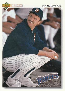 #103 Ed Whitson - San Diego Padres - 1992 Upper Deck Baseball