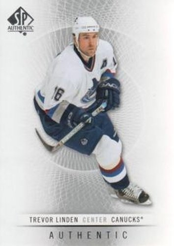 #103 Trevor Linden - Vancouver Canucks - 2012-13 SP Authentic Hockey
