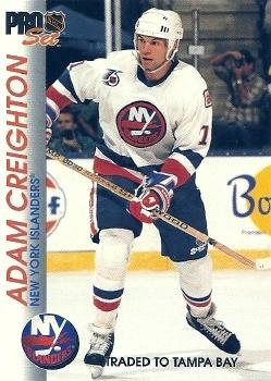 #103 Adam Creighton - Tampa Bay Lightning - 1992-93 Pro Set Hockey