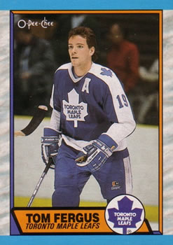 #103 Tom Fergus - Toronto Maple Leafs - 1989-90 O-Pee-Chee Hockey