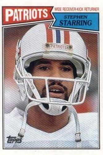 #103 Stephen Starring - New England Patriots - 1987 Topps Football