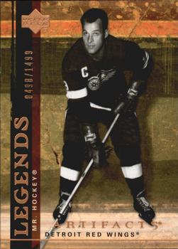 #103 Gordie Howe - Detroit Red Wings - 2007-08 Upper Deck Artifacts Hockey