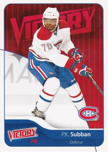 #103 P.K. Subban - Montreal Canadiens - 2011-12 Upper Deck Victory Hockey