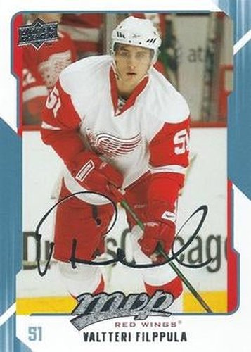 #103 Valtteri Filppula - Detroit Red Wings - 2008-09 Upper Deck MVP Hockey