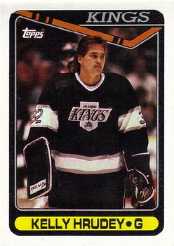 #103 Kelly Hrudey - Los Angeles Kings - 1990-91 Topps Hockey