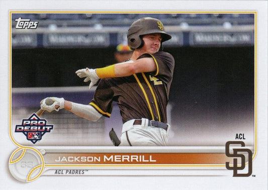 #PD-103 Jackson Merrill - ACL Padres - 2022 Topps Pro Debut Baseball