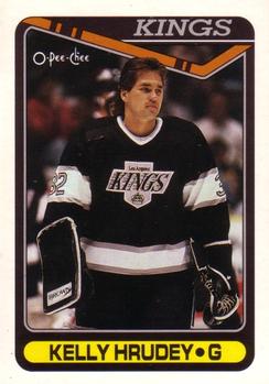#103 Kelly Hrudey - Los Angeles Kings - 1990-91 O-Pee-Chee Hockey