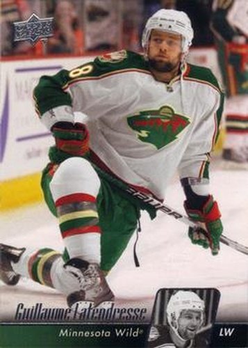 #103 Guillaume Latendresse - Minnesota Wild - 2010-11 Upper Deck Hockey