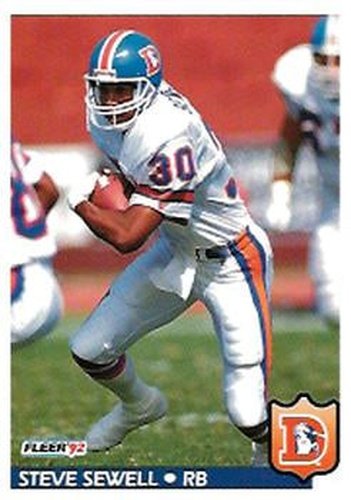 #103 Steve Sewell - Denver Broncos - 1992 Fleer Football
