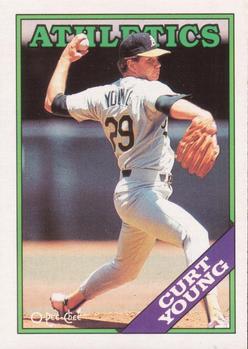 #103 Curt Young - Oakland Athletics - 1988 O-Pee-Chee Baseball