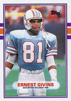 #103 Ernest Givins - Houston Oilers - 1989 Topps Football