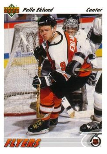 #103 Pelle Eklund - Philadelphia Flyers - 1991-92 Upper Deck Hockey