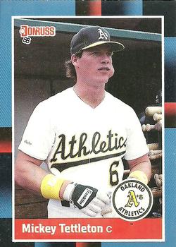 #103 Mickey Tettleton - Oakland Athletics - 1988 Donruss Baseball