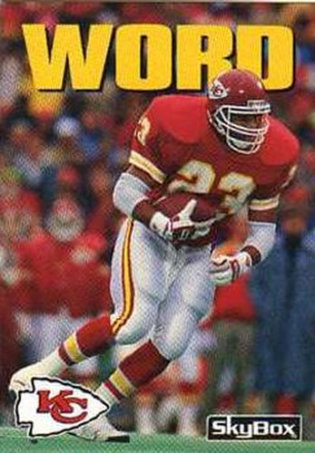 #103 Barry Word - Kansas City Chiefs - 1992 SkyBox Impact Football