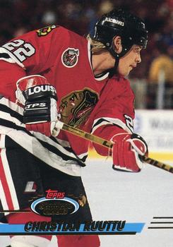 #103 Christian Ruuttu - Chicago Blackhawks - 1993-94 Stadium Club Hockey