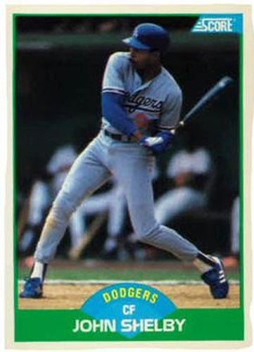 #103 John Shelby - Los Angeles Dodgers - 1989 Score Baseball