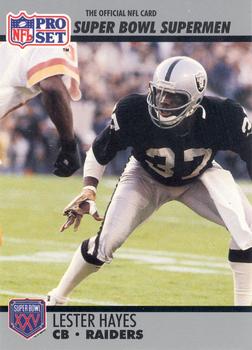 #103 Lester Hayes - Oakland Raiders / Los Angeles Raiders - 1990-91 Pro Set Super Bowl XXV Silver Anniversary Football
