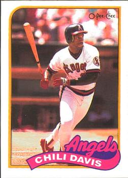 #103 Chili Davis - California Angels - 1989 O-Pee-Chee Baseball