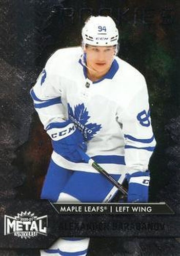 #103 Alexander Barabanov - Toronto Maple Leafs - 2020-21 Skybox Metal Universe Hockey