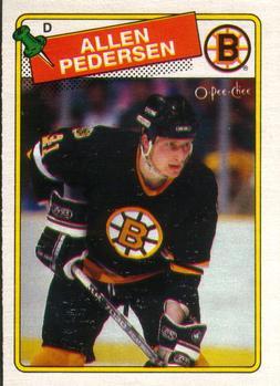 #103 Allen Pedersen - Boston Bruins - 1988-89 O-Pee-Chee Hockey