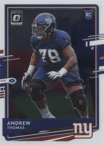 #103 Andrew Thomas - New York Giants - 2020 Donruss Optic Football