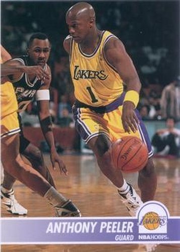 #103 Anthony Peeler - Los Angeles Lakers - 1994-95 Hoops Basketball