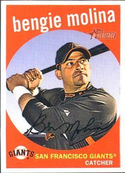 #103 Bengie Molina - San Francisco Giants - 2008 Topps Heritage Baseball