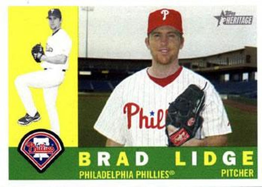 #103 Brad Lidge - Philadelphia Phillies - 2009 Topps Heritage Baseball